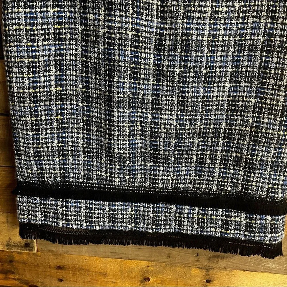 J. Crew Blue Tweed Skirt Size 0 - Picture 7 of 11